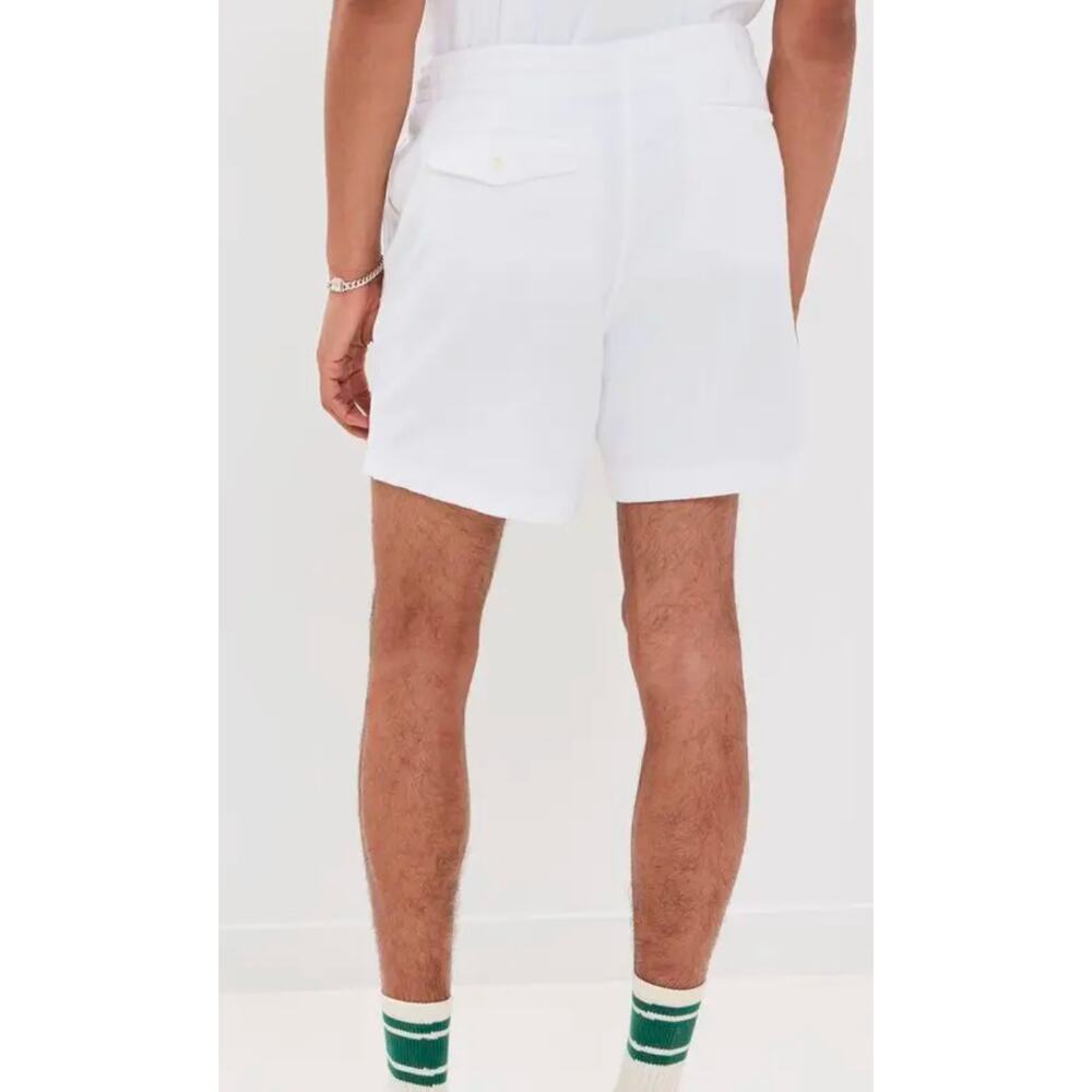 NWT Polo Ralph Lauren White Terry Athletic Shorts 5.5" - L